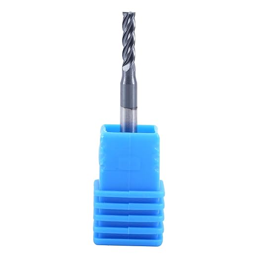 ISB 3/32?쇺?Square End Mill Bits, 4 Flute Micro Grain Carbide Mill Bits for Alloy Steels/Hardened Steels, Suitable for DIYers and Professionals, 1 Piece
