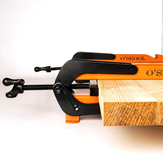 O'SKOOL Pressure Panel Clamps (2-Pack) - 4-Way Pressure Steel Clamps for Cutting Boards, Tabletops, and Cabinet Making - Ideal for Flush Joints & Precision Woodworking Projects, CAV013