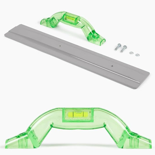 Tech Trowel Concrete Trowel Handle Clear Polycarbonate Handle with Built-in Level, USA Patented Concrete Finishing Tool for Flat and Sloped Surfaces