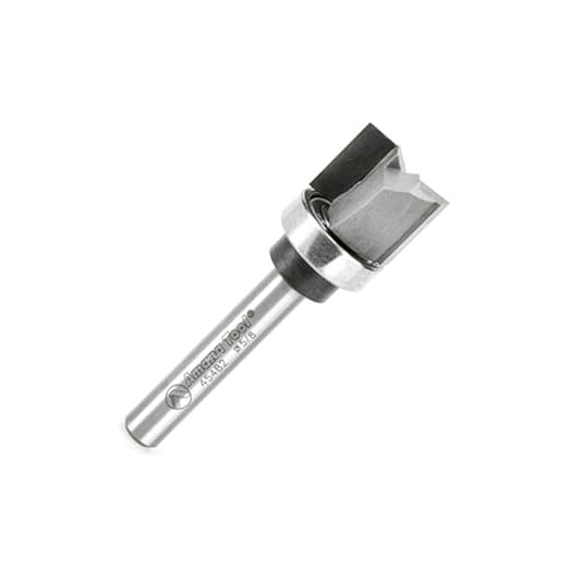 Amana Tool - 45482 Carbide Tipped Flush Trim Plunge Template 5/8 Dia x 1/2 x 1/4" Shan