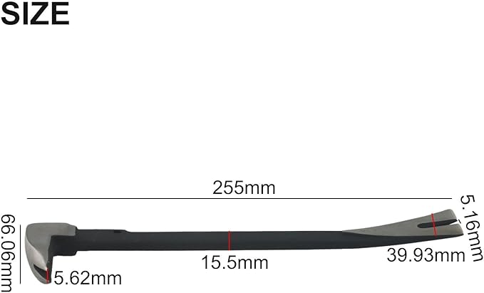 Nail Puller Tool For Woodworking, Dual Strike Zones, Precision-Honed Claws, Metal Pry Bar For Embedded Nails 1Pc (C)