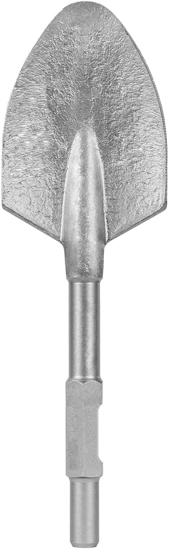 XtremepowerUS 1-1/8" Hex Shank 5" Shovel Width Construction Clay Spade Scoop Shovel Bit for Electric Demolition Jack Hammer w/Carrying Case