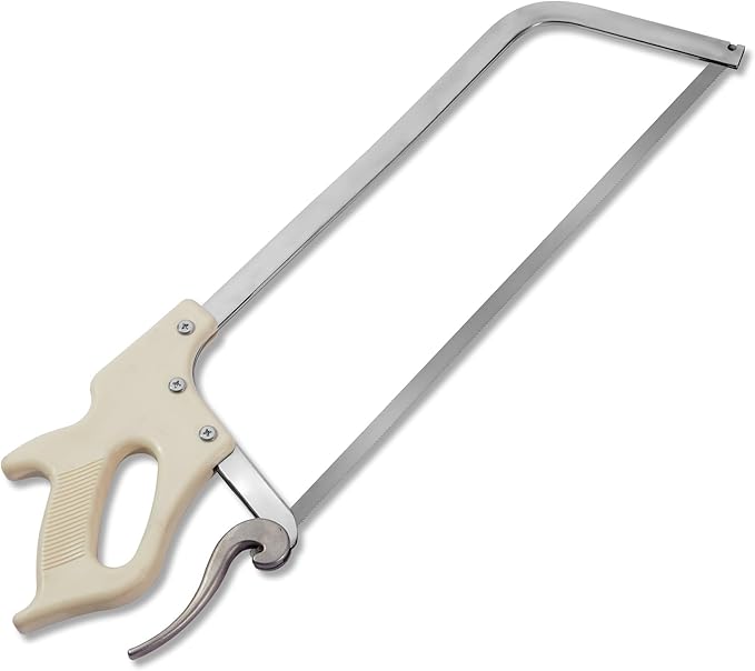 KATA Bone Meat Saw for Butchering: 20-Inch HackSaw Butcher Saw for Deer-Meat & Bone Cutting with SK5 Blade - Handsaws for Butchering at Home, Meat Processing, Processed Livestock and Game