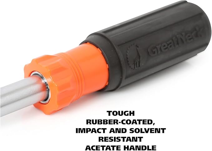 GreatNeck SD11RC 11 in 1 Screwdriver and Nut Driver Set, Multi-Bit Cushion Grip, Multi Tool Screwdriver Kit, HVAC tools, Electrician Tools (Pack of 3)