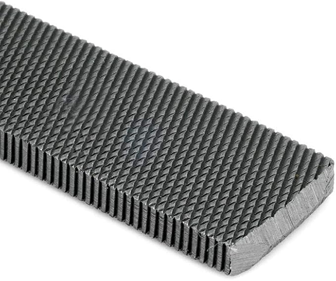 Benchmark Abrasives 6" Bastard Cut Long Flat File, Hardened Steel File, for Filing Metal, Sharpening Tools, Copper, Plastic, Hardwood, Metalworking Woodworking (6")