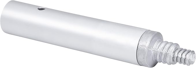 MARSHALLTOWN Threaded Handle Adapter, Concrete Tools, 1-3/4 Inch Push Button Adapter with Male Threaded End, Extend the Reach of Concrete Tools, 15538