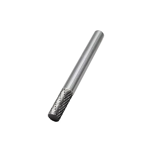 SA-1 Solid Carbide Burr Rotary File Cylindrical Shape Double Cut for Die Grinder,widely used for metalwork, tool making, engineering, wood carving by LU&MN