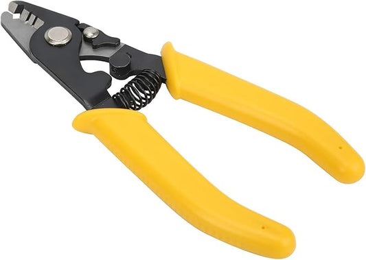 Elfcam짰 - Ergonomic 3-cut, 3-in-1 wire stripping pliers for singlemode and multimode fiber optics from 125關m to 250關m (CS-02)