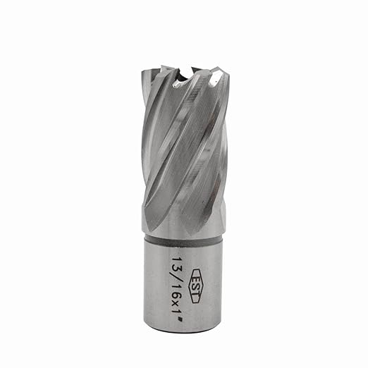 EST HSS M2AL Annular Cutter 1" DOC with 3/4" Weldon Shank for Magnetic Drill Press (D13/16" X 1")