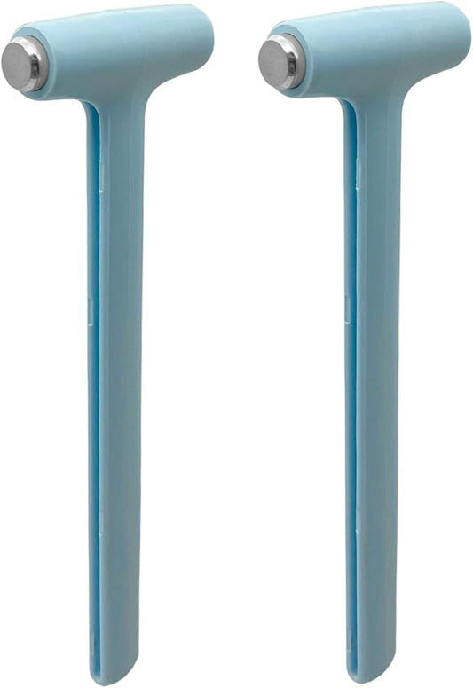 Small Hammer for Small Project, Lightweight Mallet, Little Size Hammer for Crafts, Watch, Jewelry, DIY, Leather, Blue, 2 Pcs