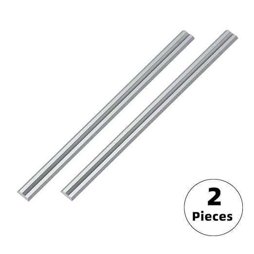 3-1/4inch Carbide Hand Planer Replacement Blades, for Woodturning Replacement Cutter Knives, for Craftsman, Bosch, Milwaukee, Makita, DeWalt, Ryobi 3-1/4 Planer, 2-Pcs (82x5.5x1.1)