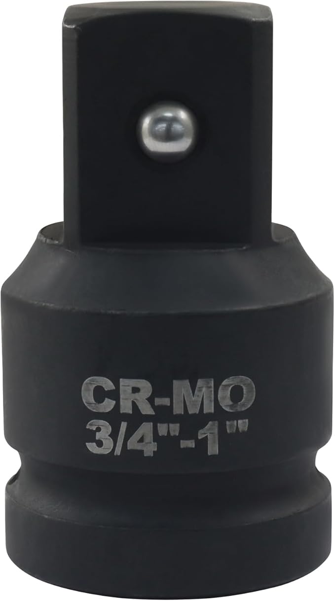 3/4" Female to 1" Male Impact Socket Adapter, Black Wrench Socket Adapter For Impact Driver