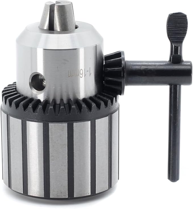Drill Chuck JESTUOUS JT6 Key Type 5/8 Inch(1-16mm) with MT2 Morse Taper Arbor Heavy Duty Chucks