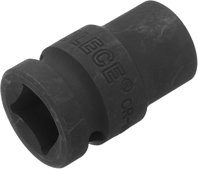 uxcell 1/2" Drive x 13mm Shallow Impact Socket 12-Point Metric CR-MO Steel Nut Impact Grade Socket for Auto Repair