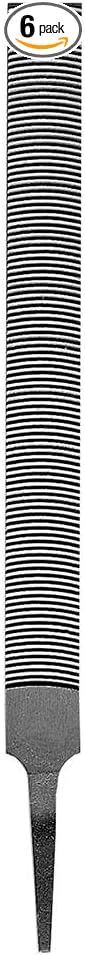 Champion Mercer 14" Mill Curve Rigid/Tang Files (6 Pack), High Carbon Steel for Smoothing