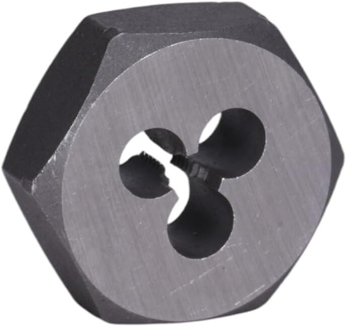Century Drill & Tool, 98102, 6-32 NC, Hex Die, Precision Cut External Threads, High Carbon Alloy Steel