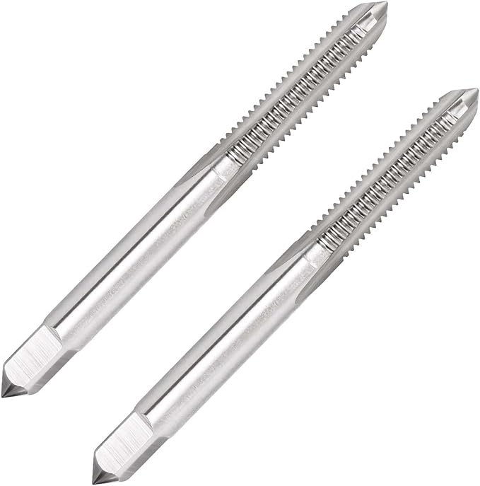 10-24 UNC Thread Tap, HSS Machine Tap Right Hand, Straight Fluted Thread Milling Taps, 2 PCS