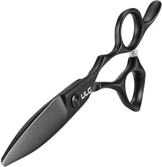 ULG Hair Cutting Scissors ??Professional Stainless Steel with Teflon Coating, Ergonomic Offset Handle, Precision Blade for Layers & Detail, Ideal for Barbers Willow Leaf Shears