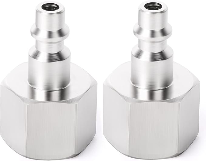 GASHER 20PCS 1/2-Inch NPT Female Industrial Air Tool Fitting, 1/4-Inch High Flow Pneumatic Plugs Max Working Pressure 300PSI