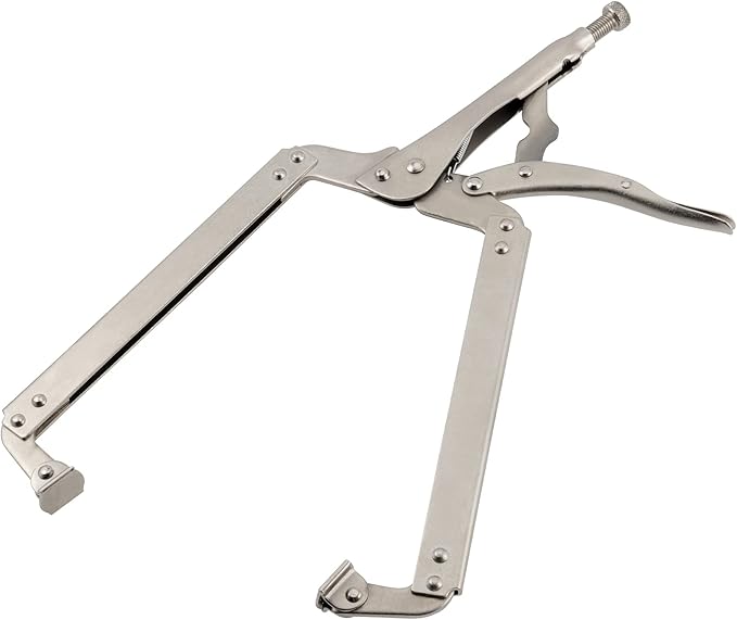 3PCS 18 Inches C-clamp Locking Pliers with Swivel Pads, Locking Clamp Pliers, Welding Clamps for Wood Working and Welding