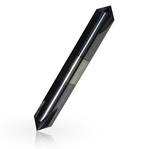 3/8" Chamfer Mill Solid Carbide End Mill,3/8"Cutting Diameter,3/8"Shank Diameter, 2-1/2"Overall Length, 4 Flute, 90째 Chamfer Angle, Double End,AlTiN Coated,for Medium Hardness Materials