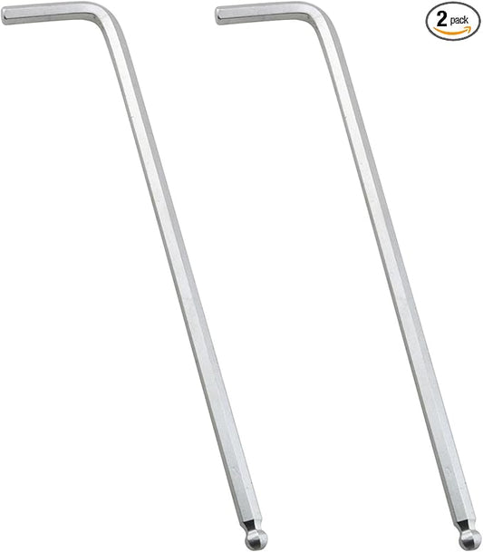 2PCS 3/16'' Internal Hexagonal Ball End Hex Key Allen Wrench L Shaped Long Arm Repairing Tool