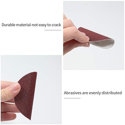 SPEEDWOX 100pcs Sanding Discs 3 Inch Sandpaper 80 Grit Hook and Loop Sanding Discs for Drill Grinder Rotary Tools No Hole
