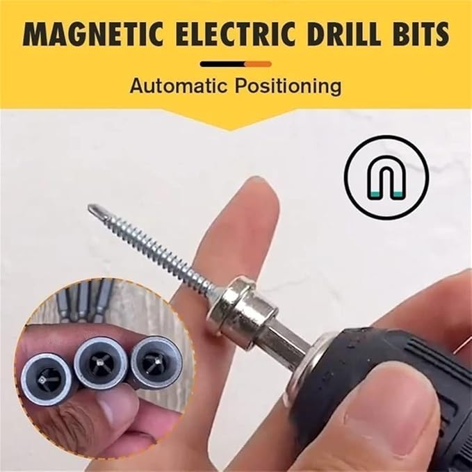 5pcs Set Magnetic Positioning Screwdriver Bits Drywall Screw Setter PH2 Bits for Plasterboard Screw Hex Shank Positioning Bit Batch Head (3pcs 50mm + 2pcs 25mm)