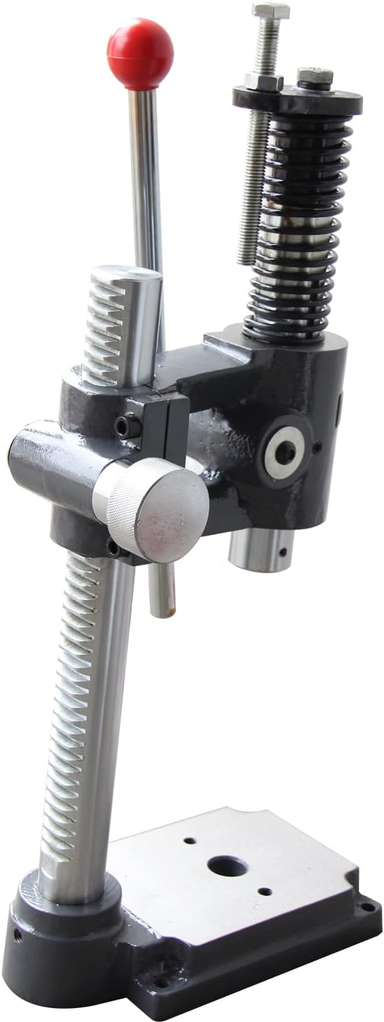 KAKA INDUSTRIAL Arbor Press, 2-Ton Capacity Manual Press, Hand Punching Machine, Adjustable Height up to 8 inch for Bearing Installation, Metal Bending and Assembly Work AP-2S