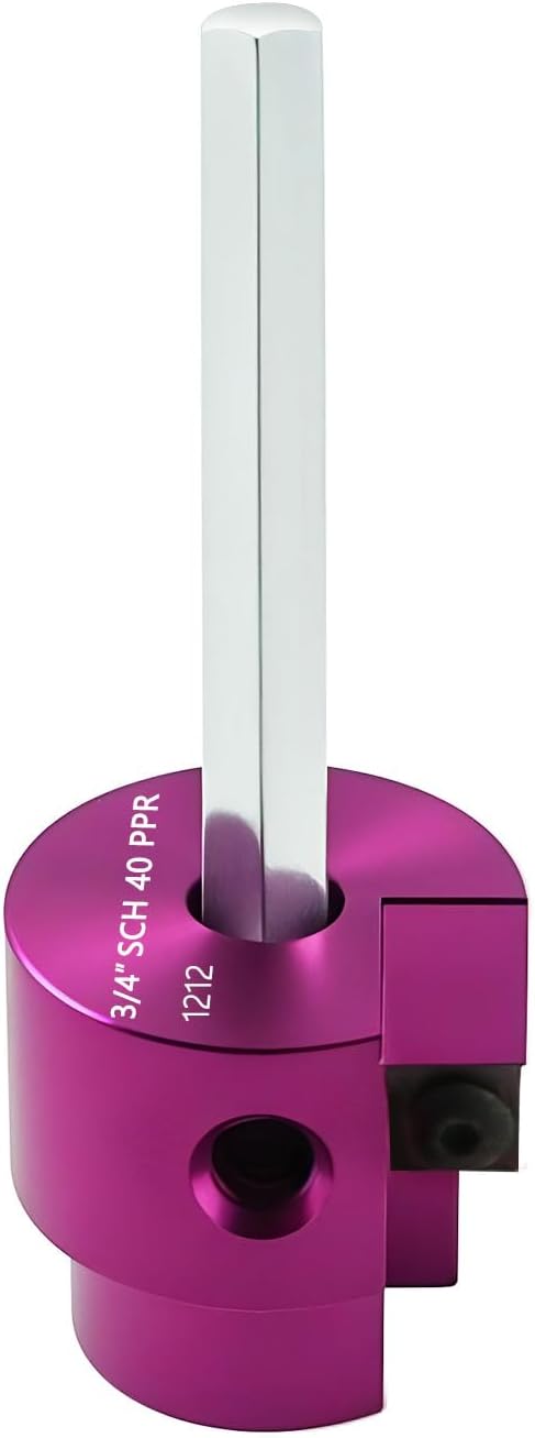 PVC Pipe Reamer Kit 1 PCS 3/4"(PPR75) for SCH 40 CPVC & ABS Plastic Fittings ??Fits 1/2" Drills with 3/8" Hex Shaft ??Ideal for Exhaust, Drain & Water Pipe Cleaning, Durable & Heavyduty