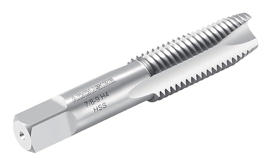 Accusize Industrial Tools SPT-7/8-9 H.S.S. Spiral Point Tap, 7/8-9NC