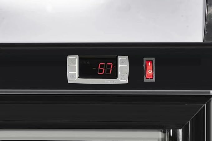 51" Commercial Glass 2 Door Display Refrigerator Merchandiser - Upright Beverage Cooler With Led Lighting