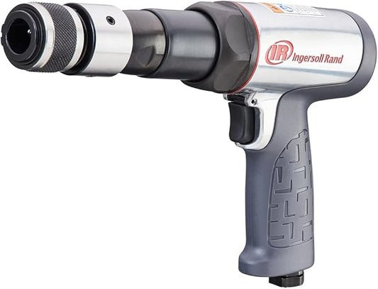 Ingersoll Rand 119MAX Long-Barrel Air Hammer, Quick Change Retainer, Anti Vibration Power Tool, Comfort Grip, Lightweight, Gray