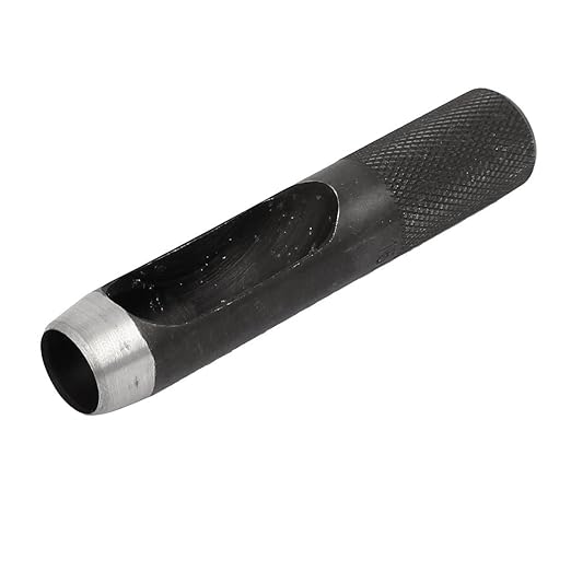 uxcell 15mm Dia Metal Knurled Shank Hollow Hole Punch for Leather Gasket Strap