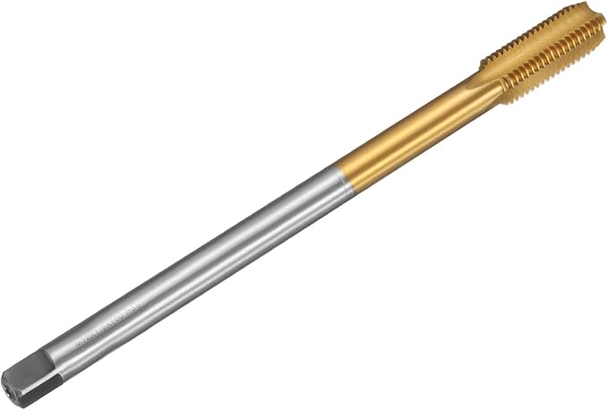 uxcell Metric Thread Tap M12 x 1.5 H2 160mm Straight Flute Screw Thread Milling Machine Taps Threading Tapping Repair Tool