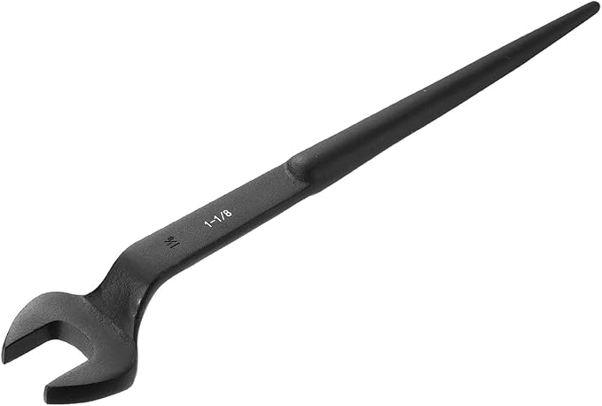 HARFINGTON Single Open End Spanner Wrench 1-1/8-inch 15 Degree Angle Single Open End SAE Construction Spanner Wrenches with 60째Offset Handle for Automotive Mechanical Maintenance