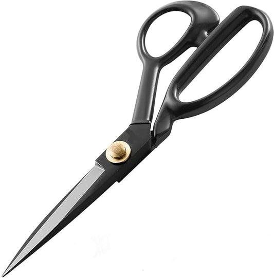 10" All Purpose Fabric Scissors, Heavy Duty Tailoring Scissors and Shears for Sharp and Precise Fabric Cutting, Professional, Industrial, Travel, Home Improvement and Sewing Projects