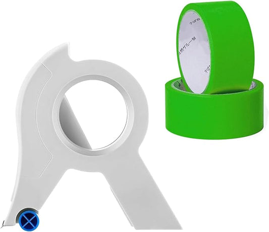 RSHuiOUXX Painter Tape Applicator with 22Yard Long Painter Tape Masking Tape Dispenser for Trim Window Door Home Decoration