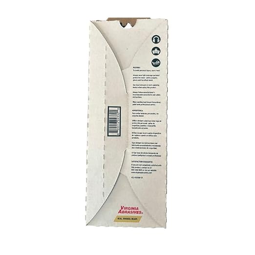 Virginia Abrasives Coarse 80-Grit Drywall & Plaster Sheet Sandpaper, 4.18 x 11.25 Inch, 25 Sheets