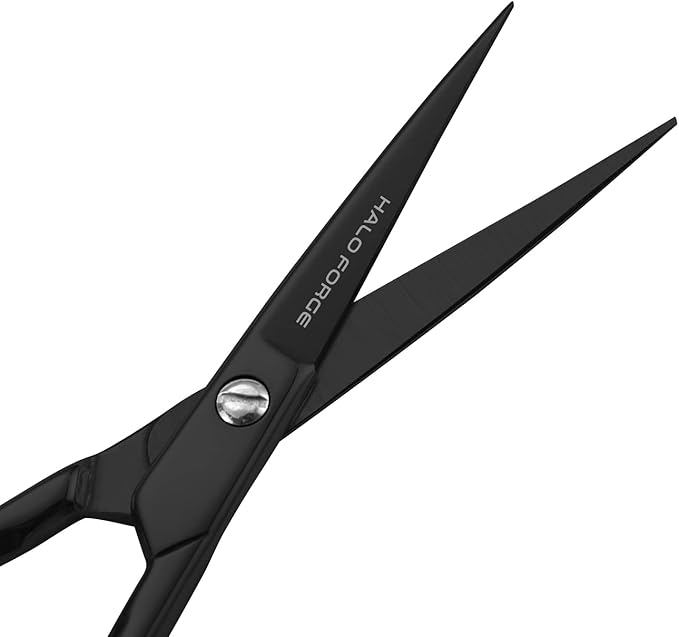 Small Embroidery Scissors: Small Sharp Scissors, Little Straight Stainless Steel Pointed Tip Precision Cutting Details Thread Yarn for Quilting Knitting Cross Stitch, 3.5 Inch Black