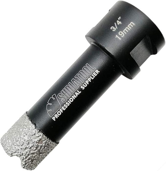 SHDIATOOL Diamond Core Drill Bits, Diameter 3/4-inch Tile Hole Saw, Driling Depth 35mm for Porcelain Ceramic Marble Nature Stone 5/8 inch-11 Thread