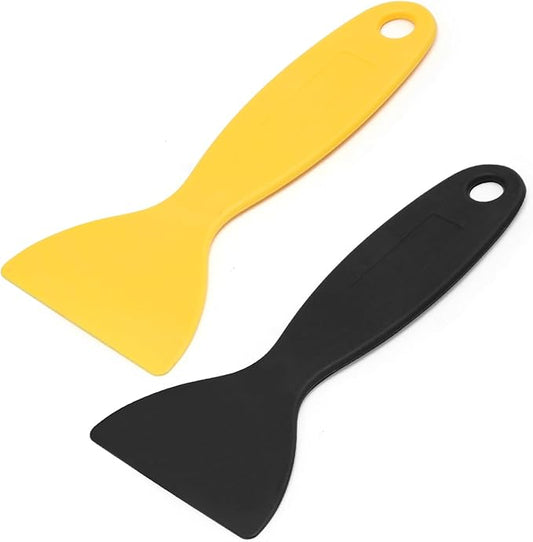 Hordion 10 Pcs Plastic Spatula Scraper Putty Knife, Air Bubble Remover Sticker Installation Tool Flexible Paint Scraper for 3D Printing Resin Removal Spackling Patching Decal Wallpaper