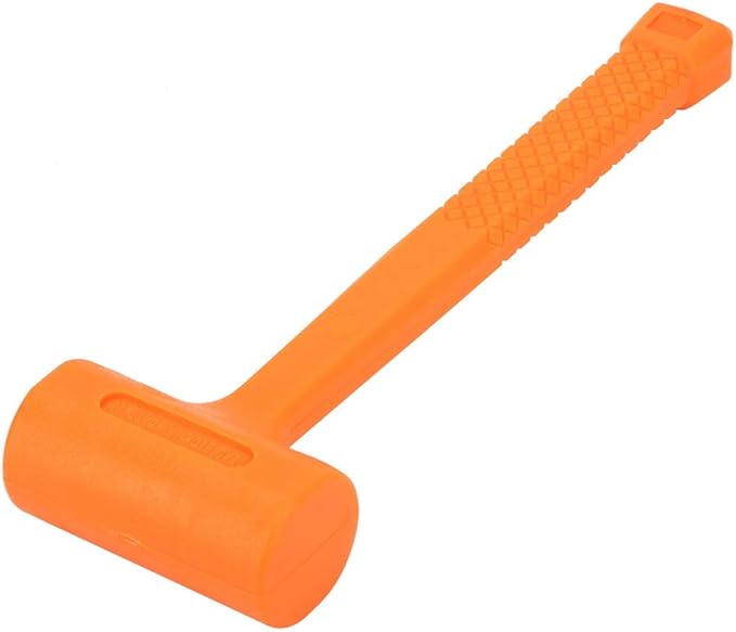 Practical PVC Non-Elastic Rubber Hammer Soft Face Dead Blow Hammer Installing Tool(0.5LB)