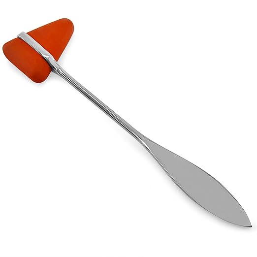 Neurological Reflex Hammers for Cutaneous and Superficial Responses, Neurologic Reflex Diagnosis and Testing (Orange Taylor Hammer)