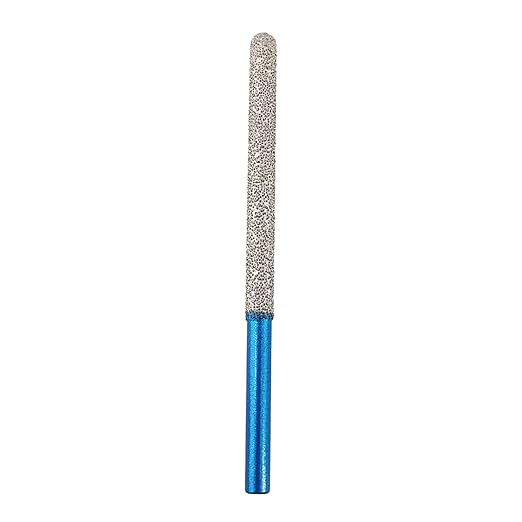 Tuck Point Pin Diamond Bit - BRSCHNITT 4 5/8" Length x 1/4" Diamond Mortar Raking Bit with Round Shank for Wet/Dry Removing old Mortar Grinding/Shaping Masonry,Stone,Concrete,Inside Corners Diamond Glitter Bit.