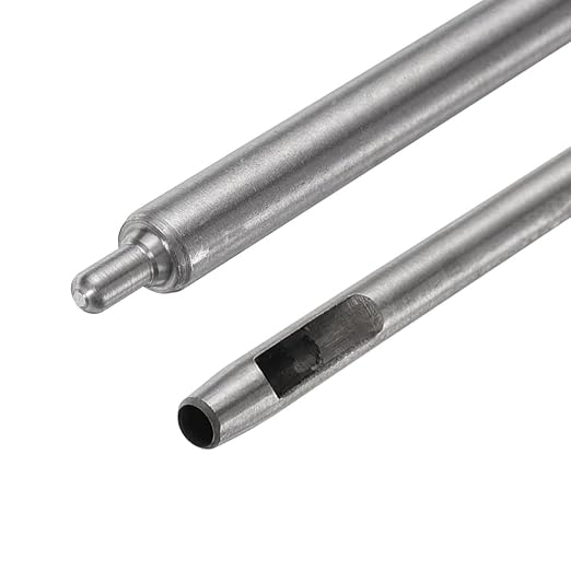 uxcell Eyelet Hole Punch Die Tool, 5mm Grommet Setter Hollow Punch for Leather Craft Clothing Handbag Fabric Curtain Setter