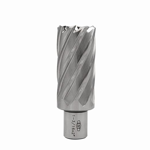 HSS M2AL Annular Cutter 2" DOC with 3/4" Weldon Shank for Magnetic Drill Press by EST (D1-3/16" X 2")