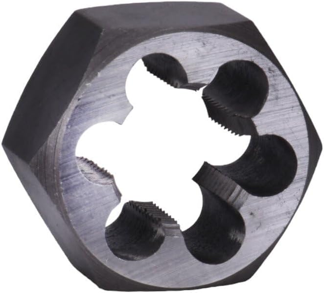 Century Drill & Tool, 98221, 1-14 NF, Hex Die, Precision Cut External Threads, High Carbon Alloy Steel