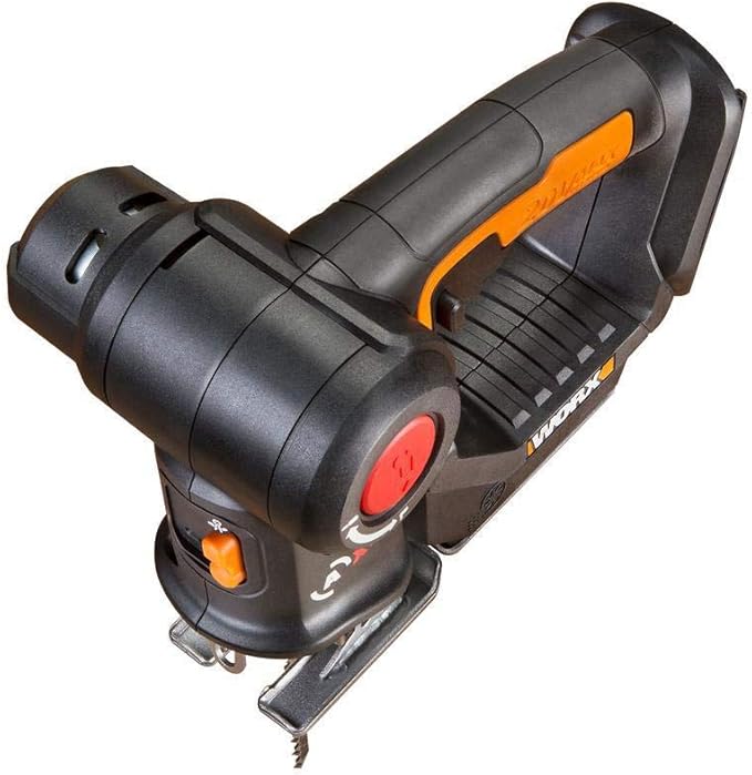 WORX Cordless Reciprocating Saw&Jigsaw, 20V ¾" 2-in-1 Saw, ¾" Stroke Length, 2-in-1 functions, 4 Blades for Different Materials, Compact&Lightweight Design, Tool Only, PowerShare