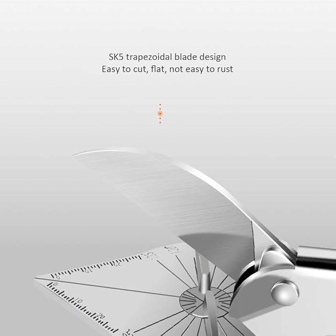 Multi Angle Miter Shear Cutter Hand Tools,45-135 Degree Adjustable Angle Scissors Trim Shears Tools for Vinyl Wood Molding Trim, 2 Extra Spare Blades Included